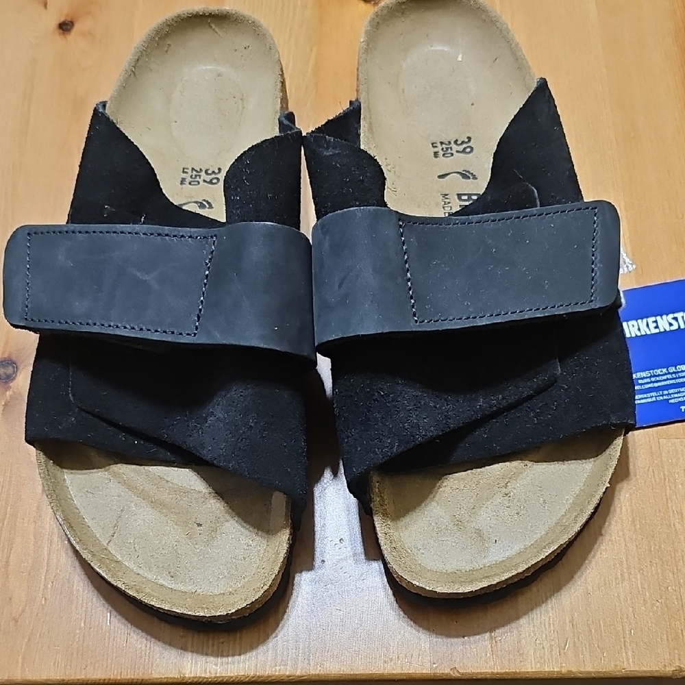 Birkenstock Black Leather Sandals